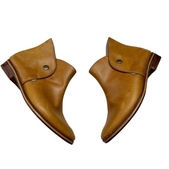 Vintage La Zapateria Peruvian Artisan Leather Ankle Boots Size 8 - Picture 2 of 16